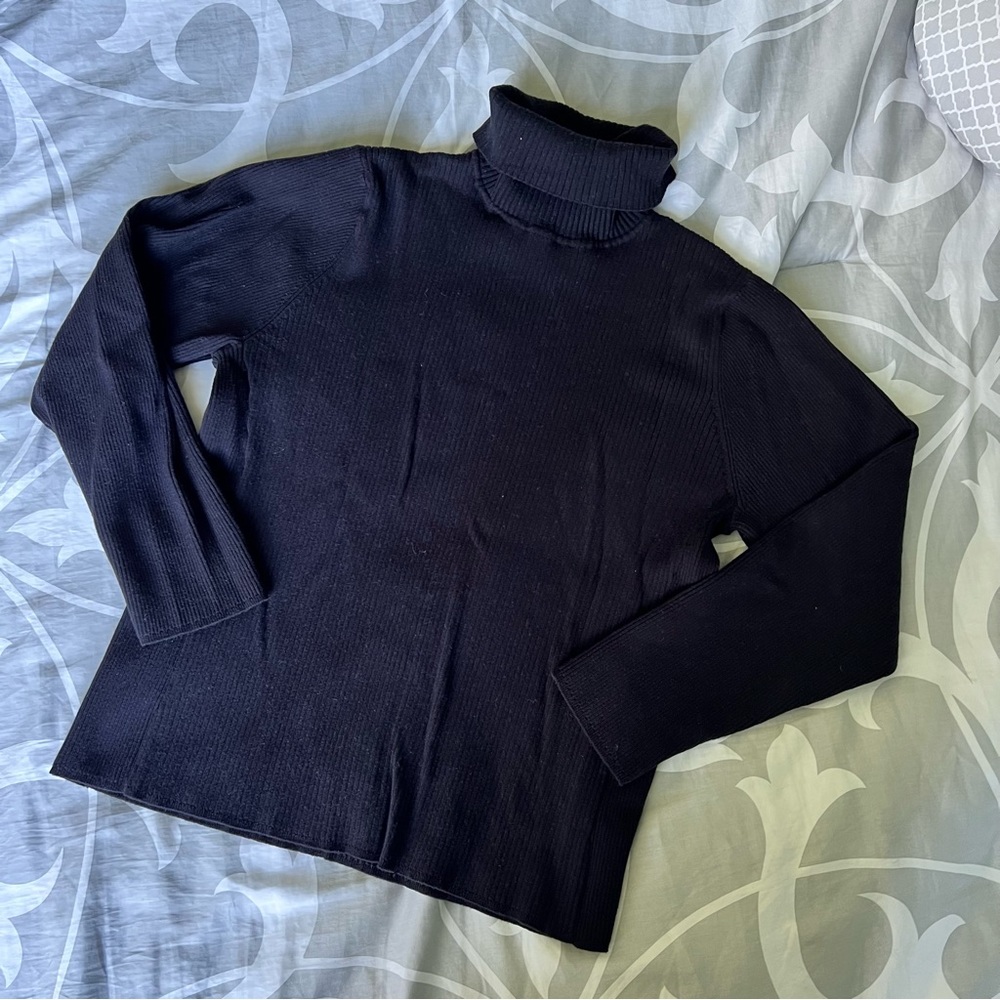Black Cold Water Creek Turtleneck